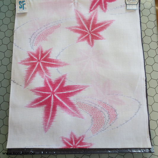 Ahornblatt Druck Kasuri Sommer Kimono Stoff