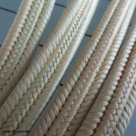 blasshellgrün Obijime, Seide, Farbabweichungen