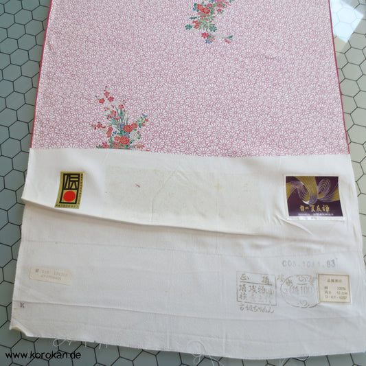 mille fleur Seidencrepe Kimonostoffrolle