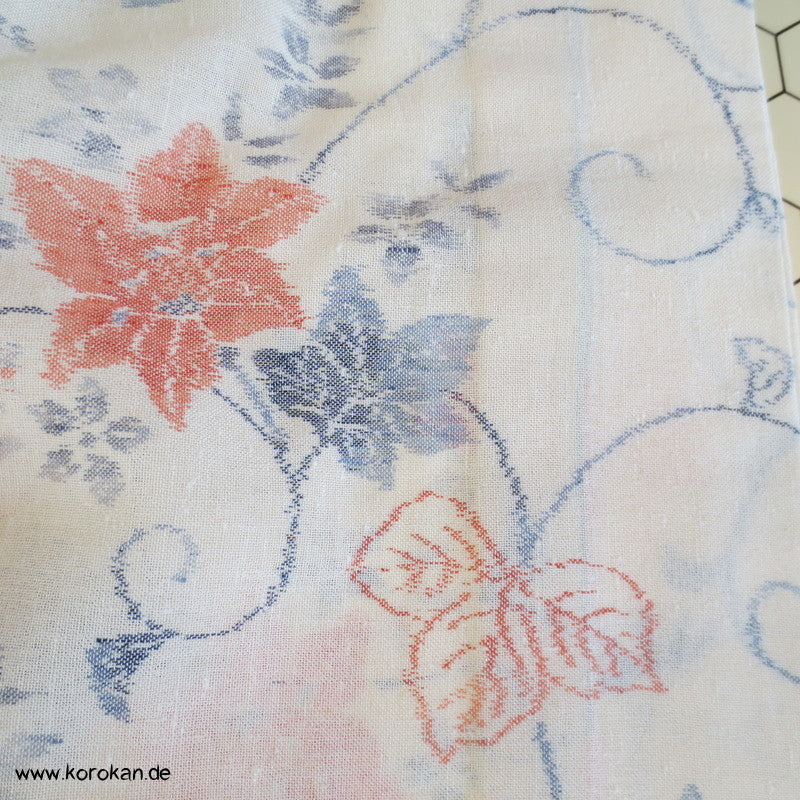 'semitransparenter Hitoe - ungefütterter Kimono, Hanf / Seide