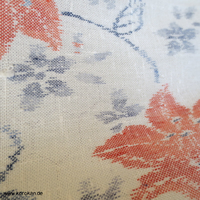 'semitransparenter Hitoe - ungefütterter Kimono, Hanf / Seide
