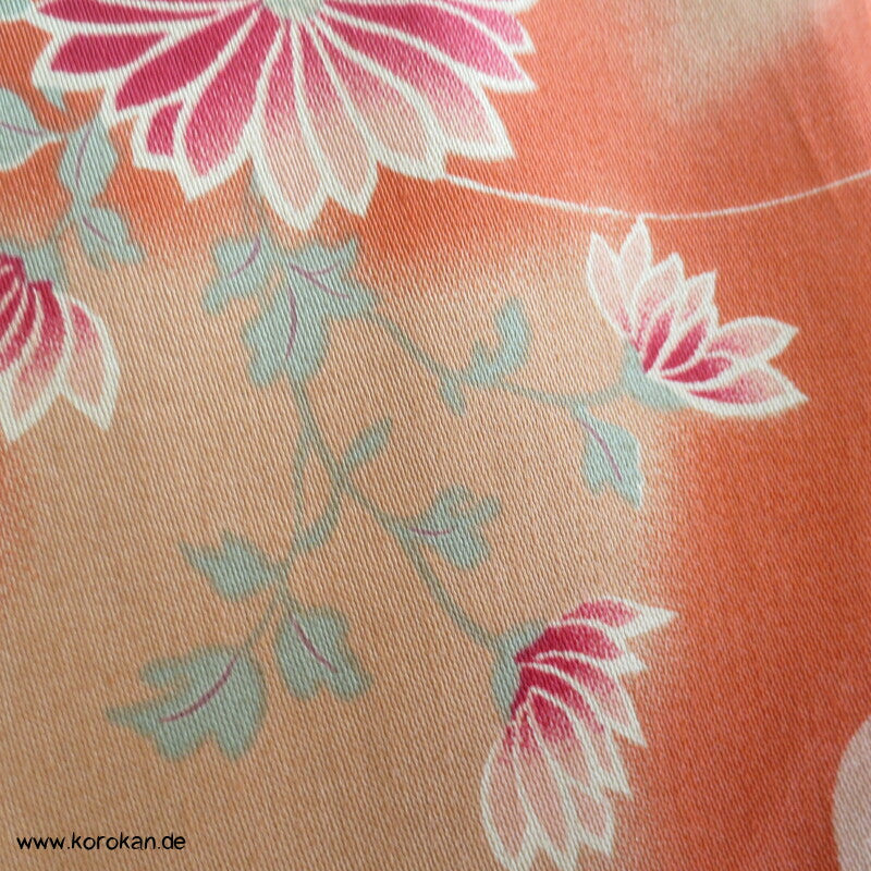 Rangiku Crazy Chrysantheme Baumwollstoff - dreifache Breite