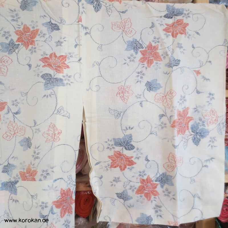 'semitransparenter Hitoe - ungefütterter Kimono, Hanf / Seide