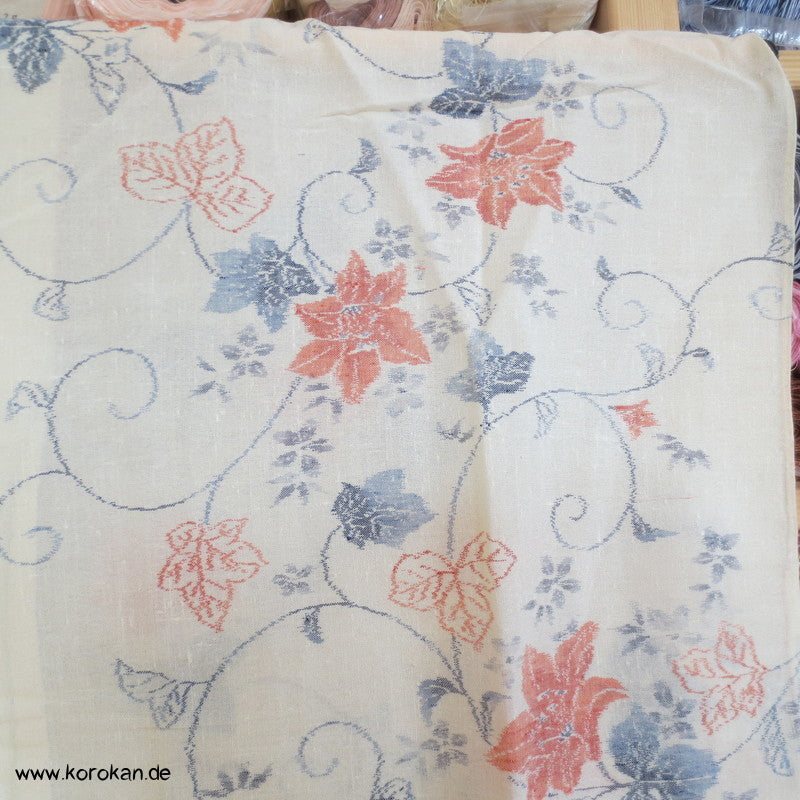 'semitransparenter Hitoe - ungefütterter Kimono, Hanf / Seide