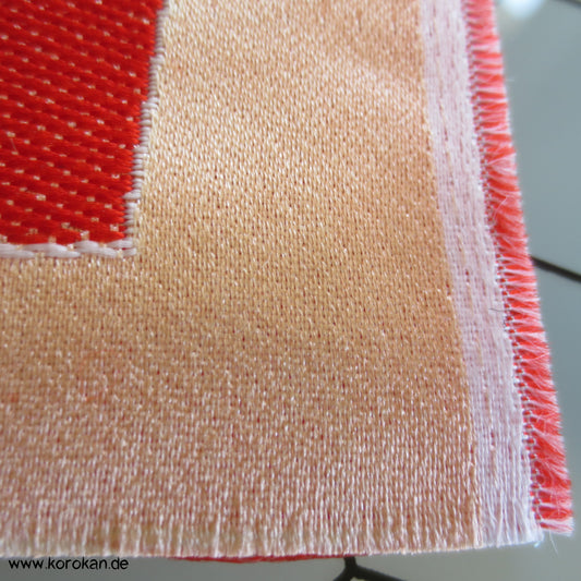 Fächer, Wellenkämme Brokat Stoff für Kimono oder Obi