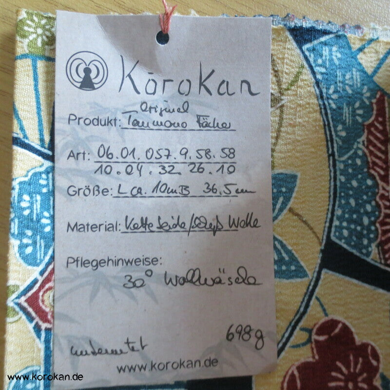 Musterfächer Seide / Wolle Kimono Tanmono