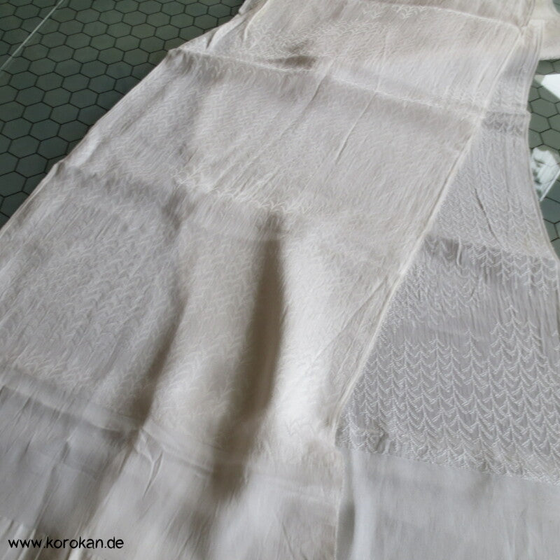 weiß, feiner Jacquard Obiage