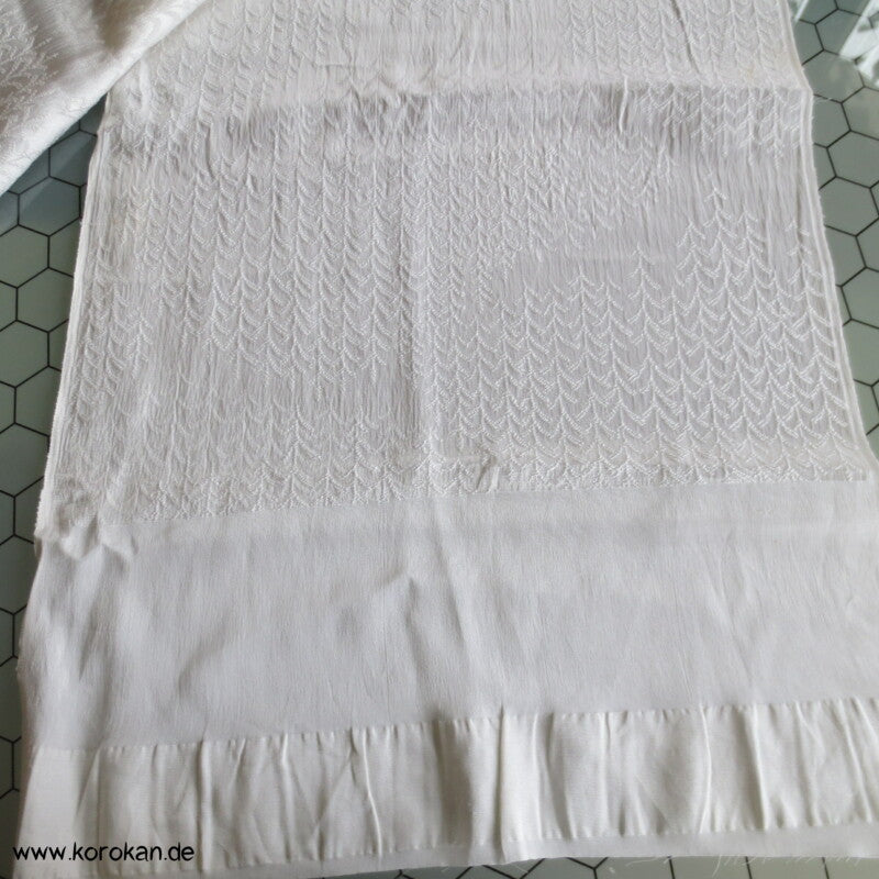 weiß, feiner Jacquard Obiage