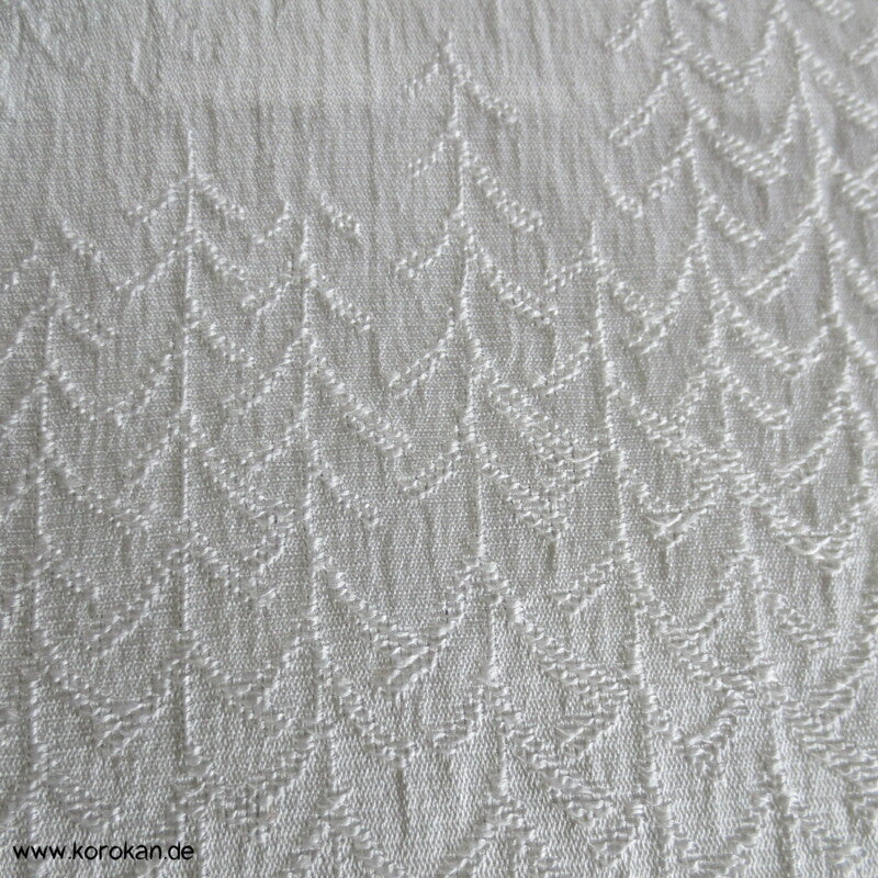 weiß, feiner Jacquard Obiage