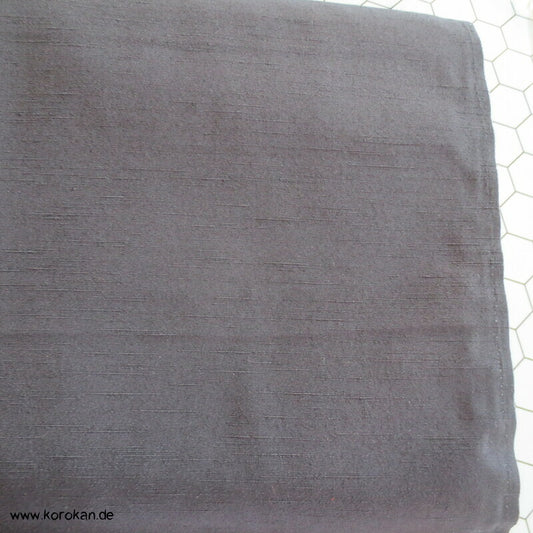 Männerkimono Tanmono schwarzer Tsumugi - keine Seide