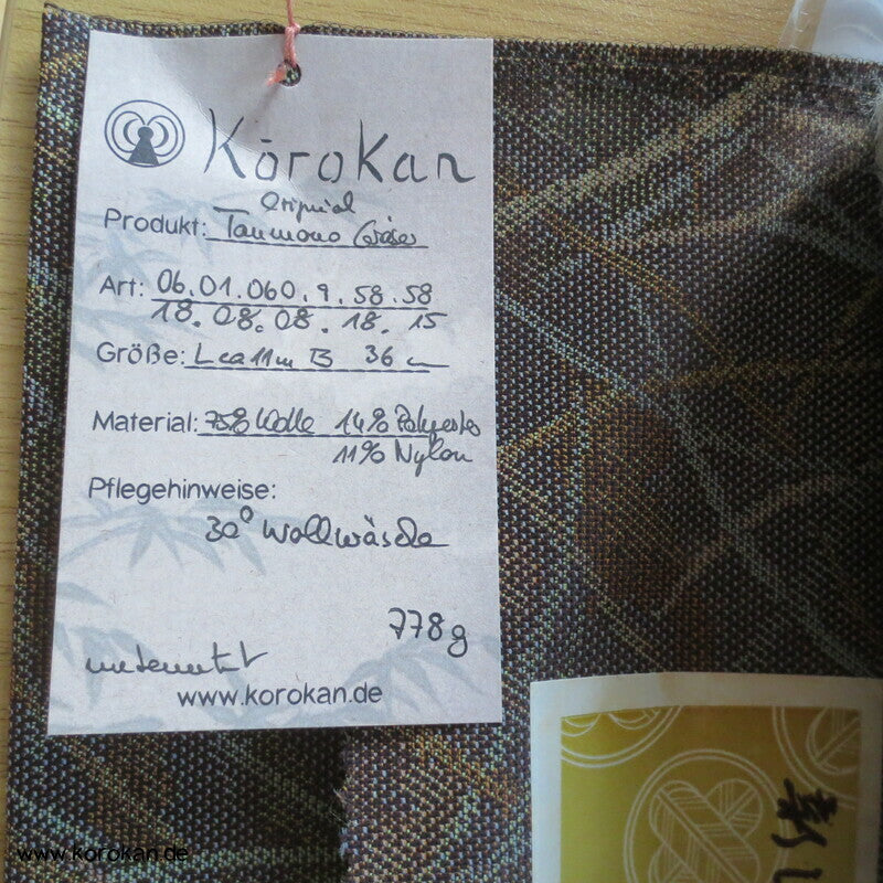 Herbstgräser Woll Jacquard Kimono Tanmono