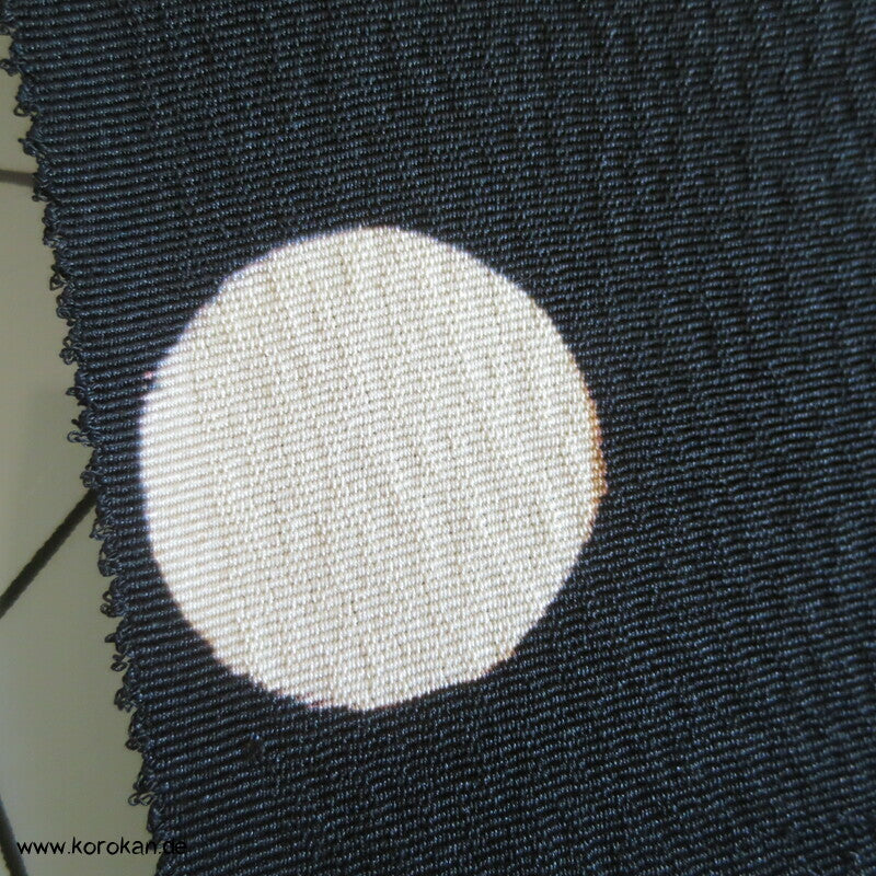 schwarzer Haori Kimono Wolken Damast Seiden Stoff