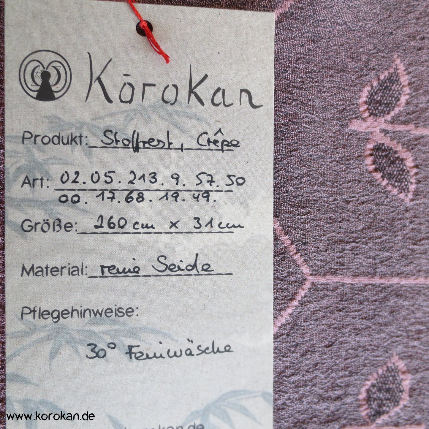 Kikko Jacquard Kimono Seide - stark gekreppt