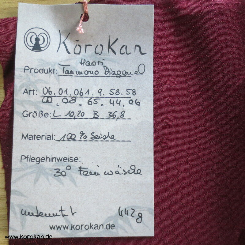diagonale Kikko Webstreifen Kimono Seidendamast