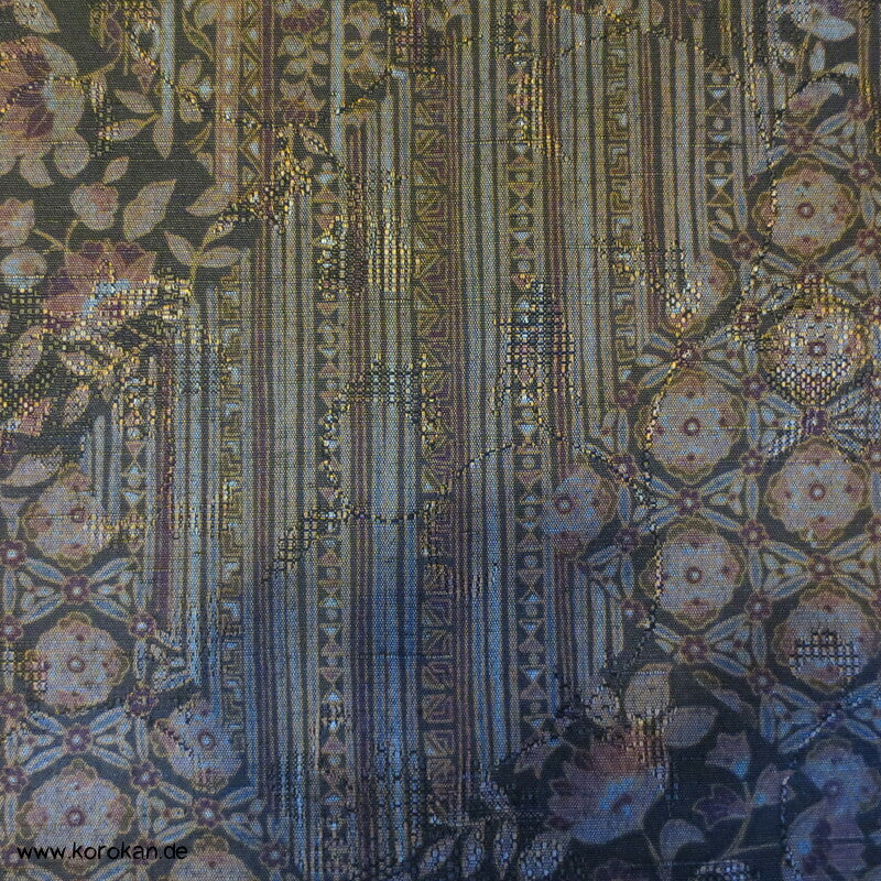 Kiribame Steinweg Damast Wollmischgewebe für Alltags Kimono