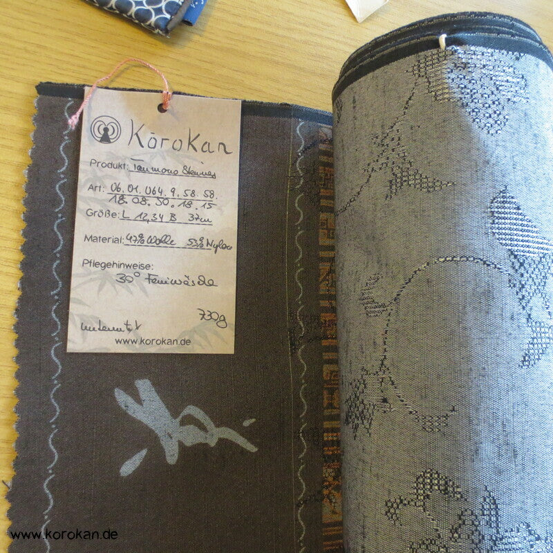 Kiribame Steinweg Damast Wollmischgewebe für Alltags Kimono