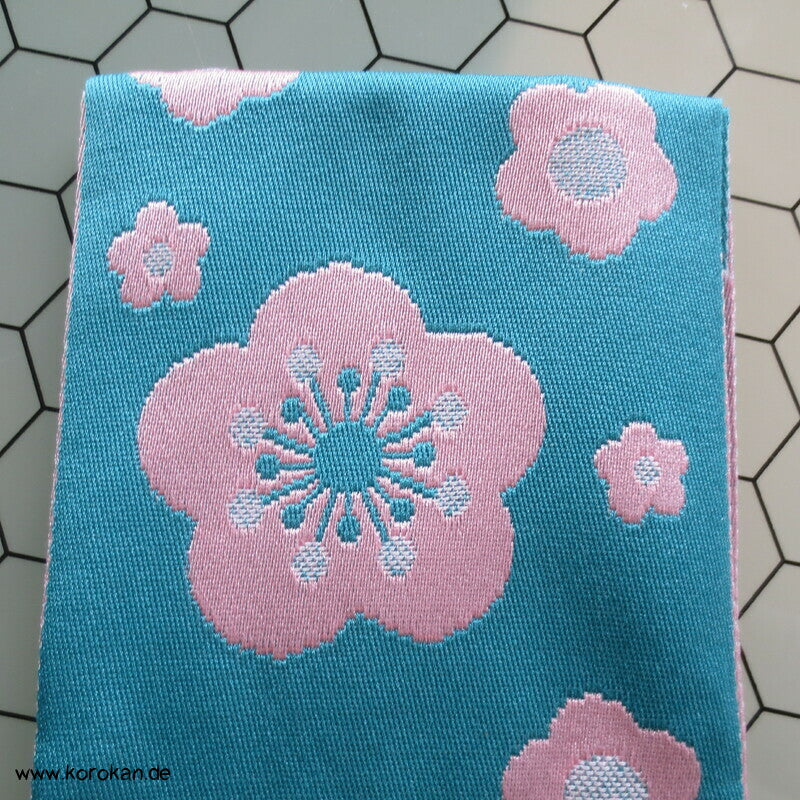 Datejime Kimono Bindeband - Seidenjacquard wechselseitig gewebt