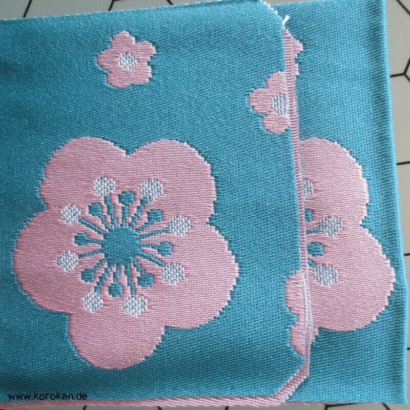 Datejime Kimono Bindeband - Seidenjacquard wechselseitig gewebt