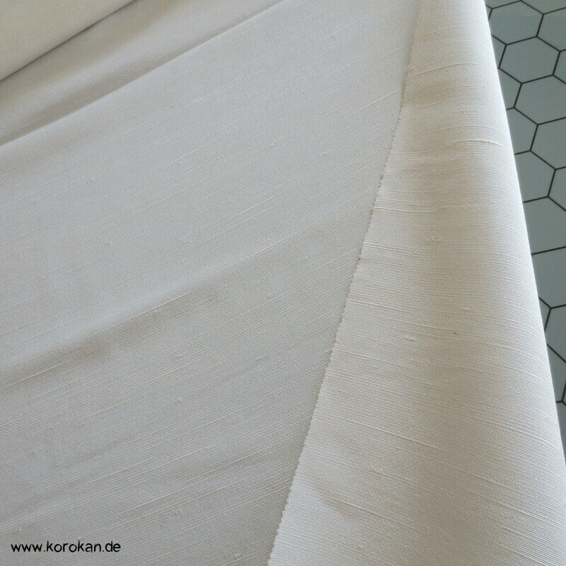 Stoffballen japanische natur Tsumugi Crepe Seide