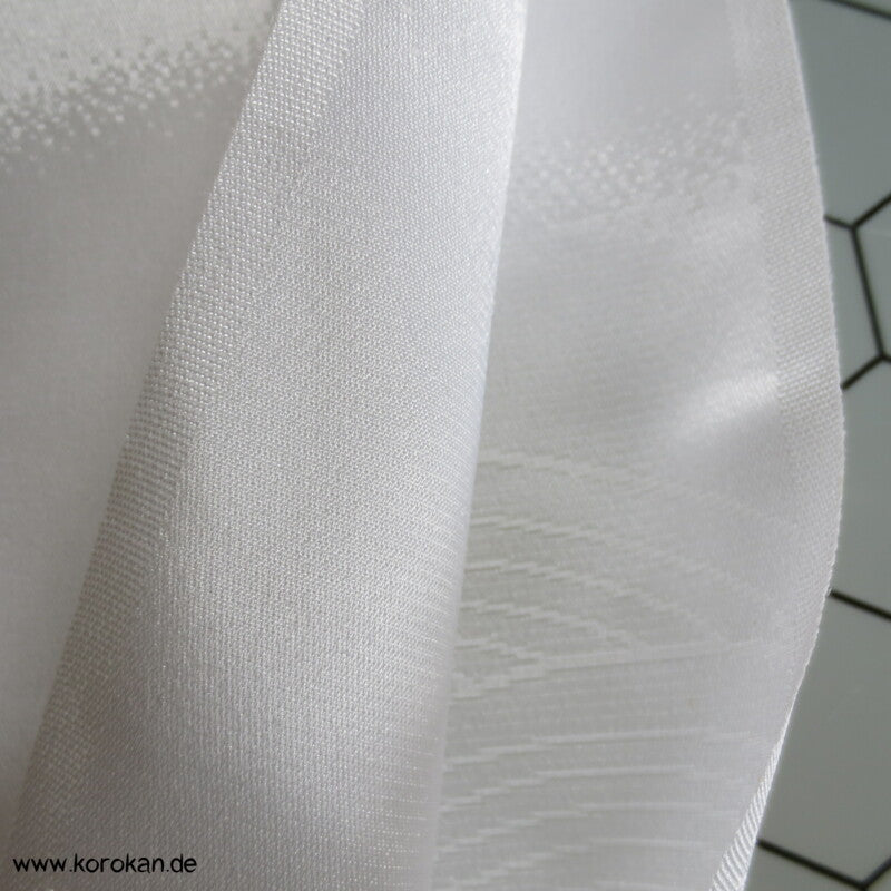Wellen, Bambus, Ahorn weißer Juban / Futter Polyester Damast