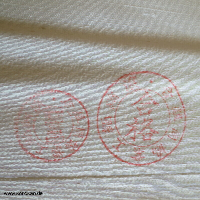 Stoffballen japanische natur Tsumugi Crepe Seide