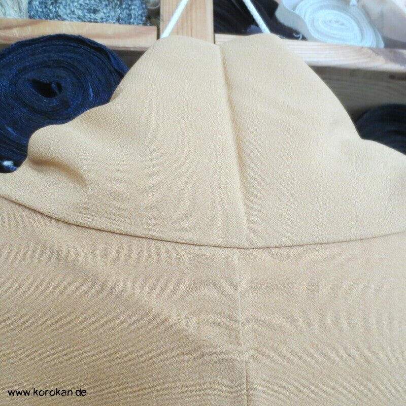 blass senf Chirimen Crepe Seiden Iromuji