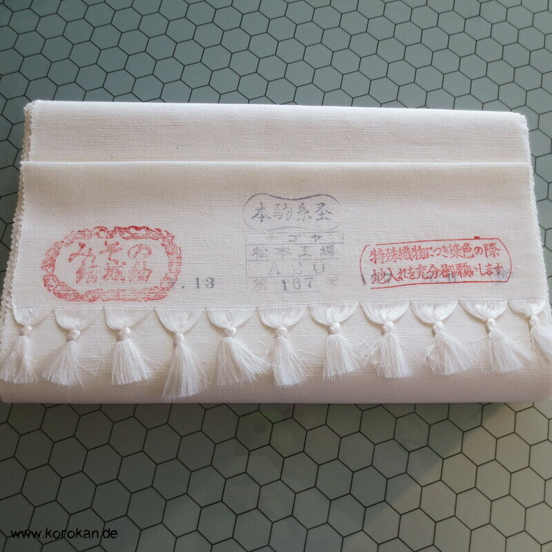Stoffballen japanische natur Tsumugi Seide
