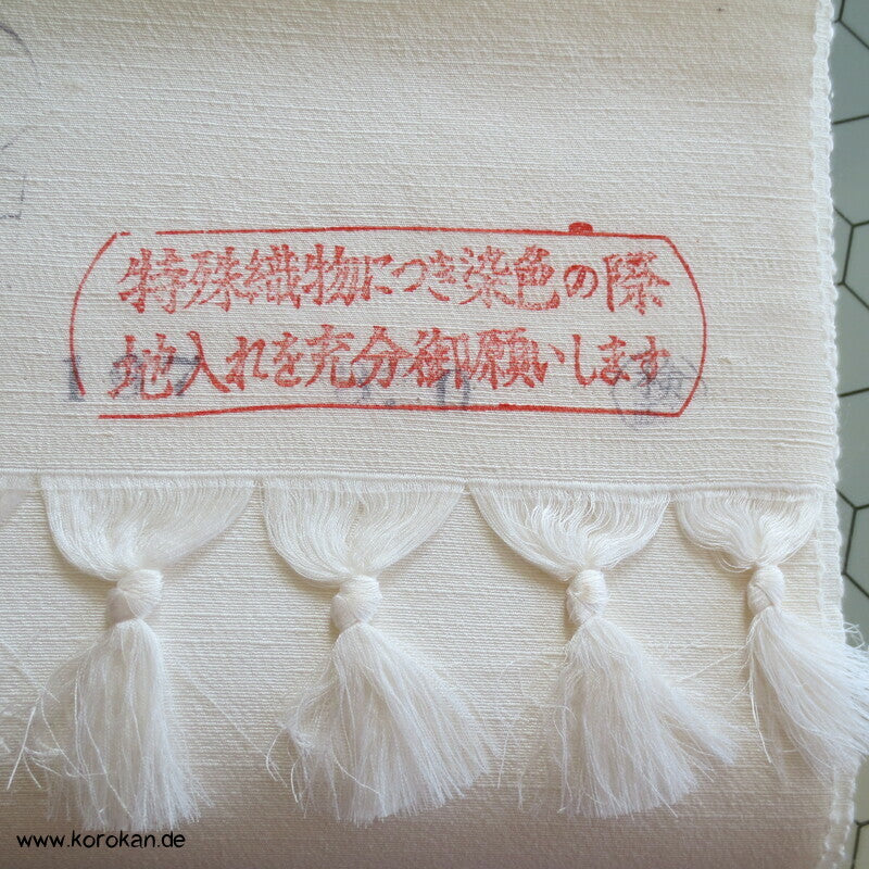 Stoffballen japanische natur Tsumugi Seide