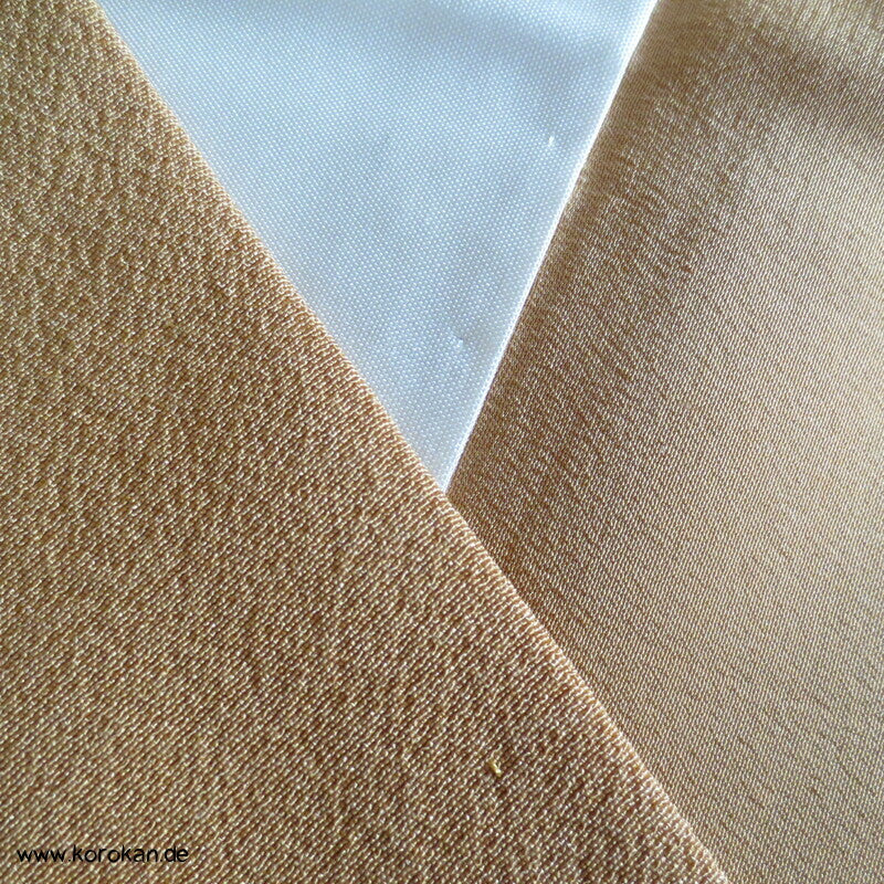 blass senf Chirimen Crepe Seiden Iromuji