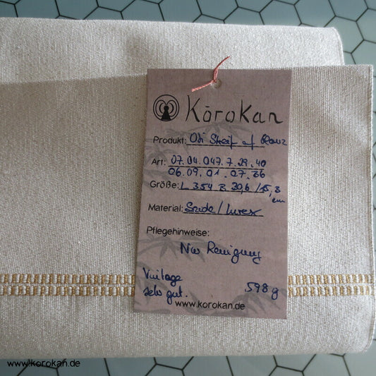 glänzende, bunte Streifen Vintage Nagoya Obi