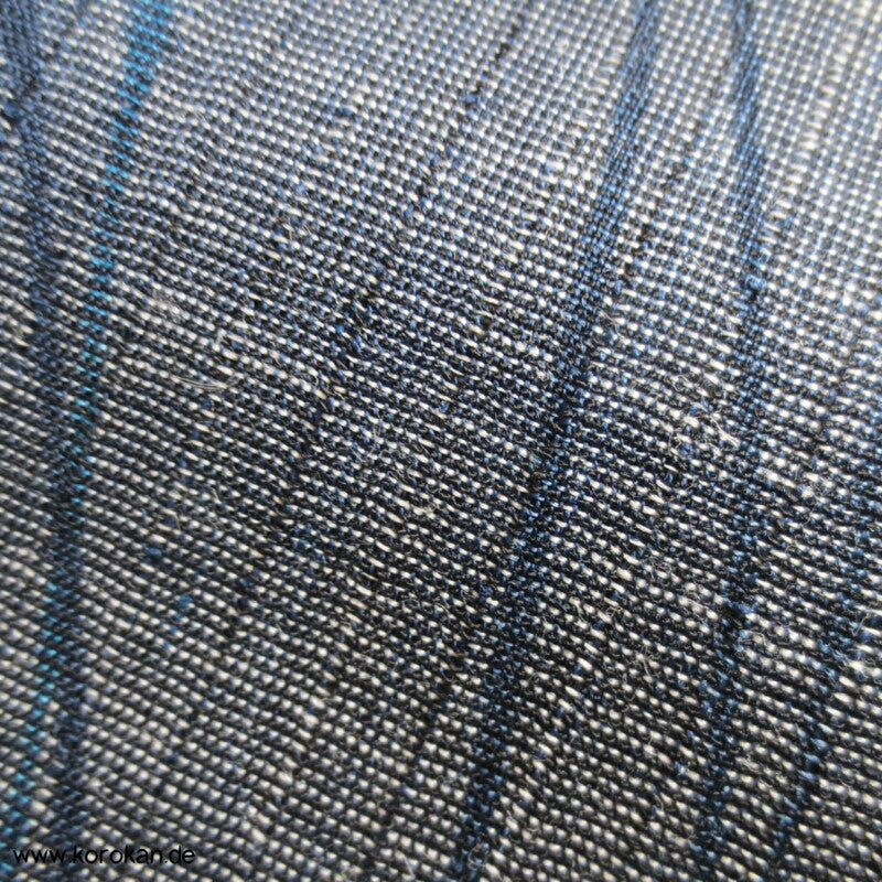 jeansblaue Zweige - leicht transparent, Kimono Tanmono