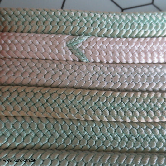 jade - weiß Verlauf Obijime, Seide