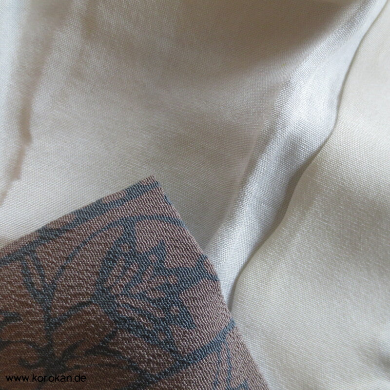 Arabesken Streifen, taupe - blaugrau Komon Kimono