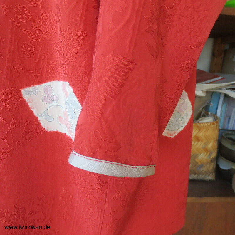 loses Blusen Shirt aus Seiden Jacquard mit Shibori Kiribame Mustern