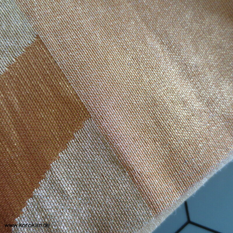 Phönixe in Tatewaku Seidenbrokat Fukuro Obi, rotgolden