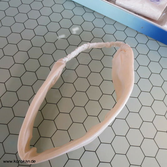 Haarband, Haar Reif, Seide natur, gepolstert