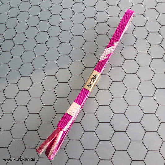 pink mit weißem Abschnitten Obijime, neu