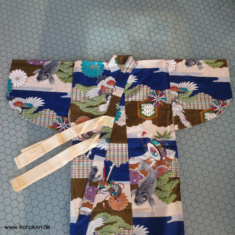 Kimono für kleine Jungen, springende Koi, wie neu