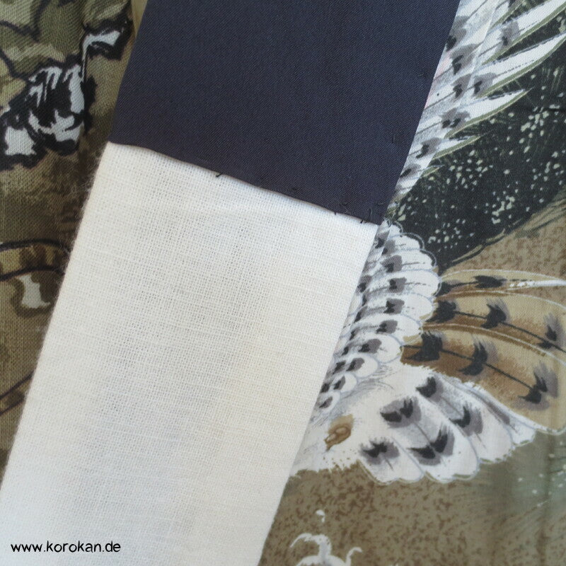 Tiger und Drache Juban Unterkimono, Wollmuslin