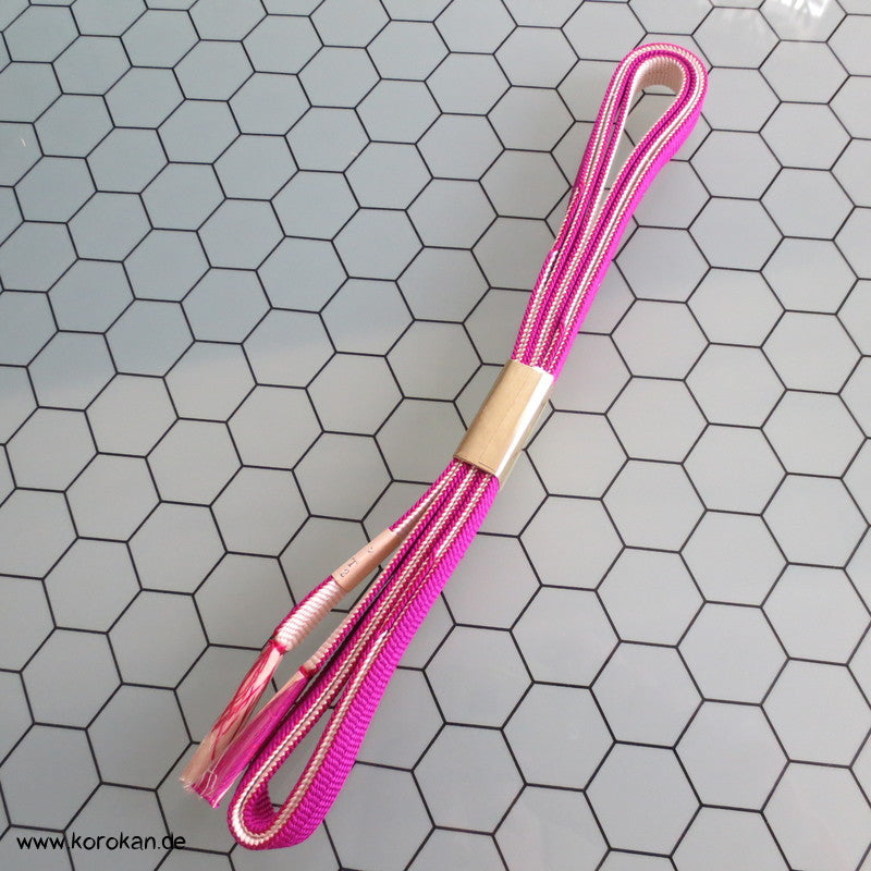 pink mit weißem Abschnitten Obijime, neu