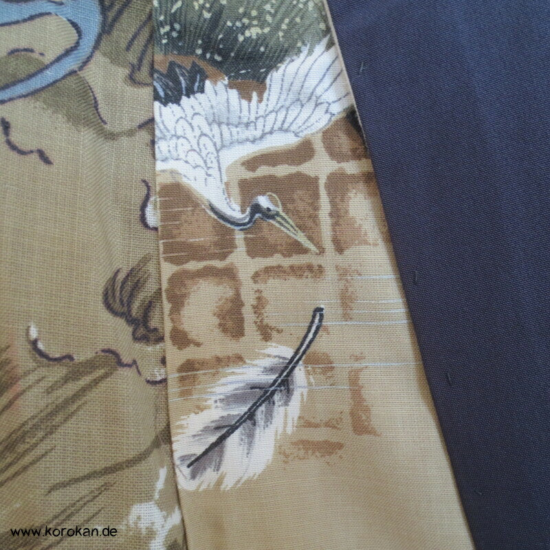 Tiger und Drache Juban Unterkimono, Wollmuslin