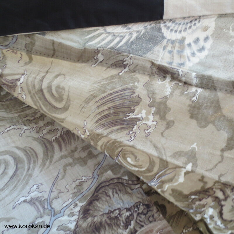 Tiger und Drache Juban Unterkimono, Wollmuslin