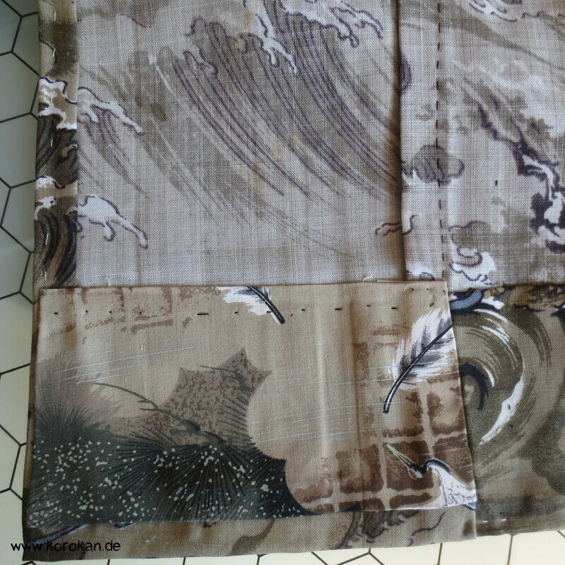 Tiger und Drache Juban Unterkimono, Wollmuslin