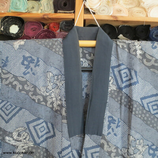 Wollmuslin, Diagonale Muster Juban Kimono