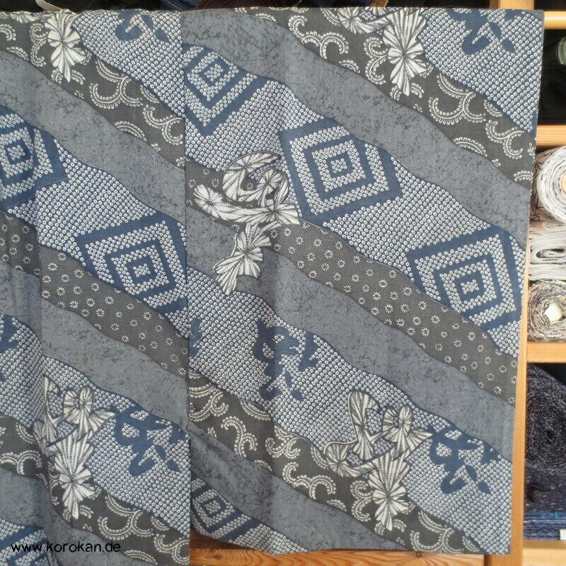 Wollmuslin, Diagonale Muster Juban Kimono