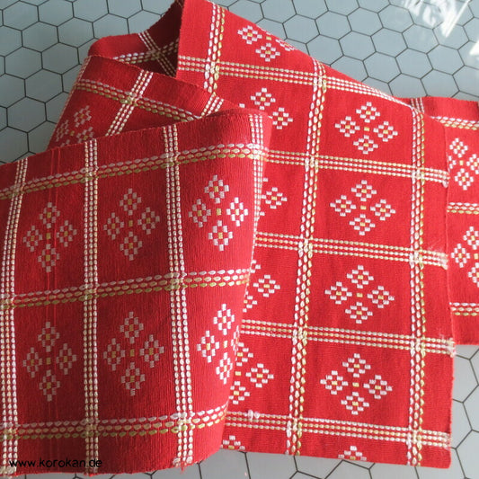 persimmon roter Hanhaba Diamantmuster