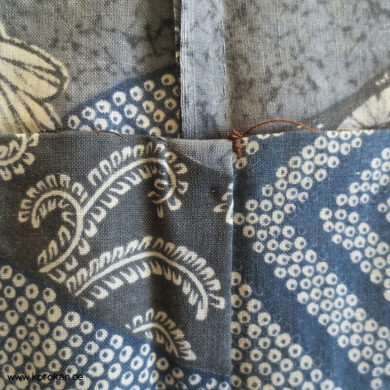 Wollmuslin, Diagonale Muster Juban Kimono