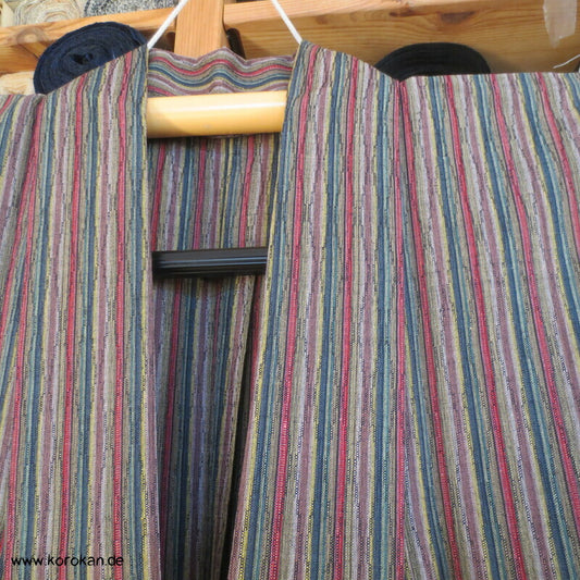 Tatewaku Kasuri bunt Hitoe ungefütterter Kimono
