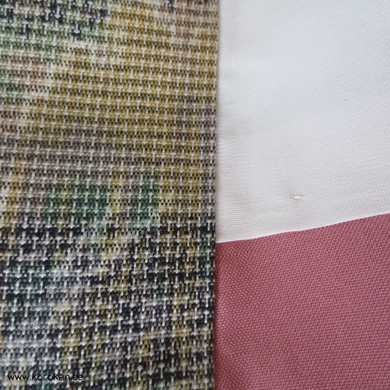 Bäume Kasuri Tsumugi Seiden Kimono