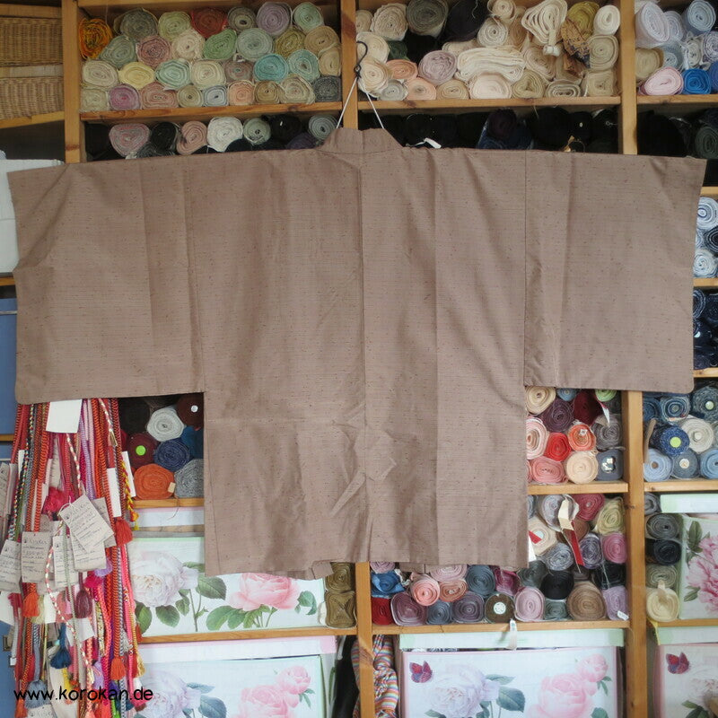 helle Fushi Tsumugi Haori Männer Kimono Jacke, Fuji San Futter